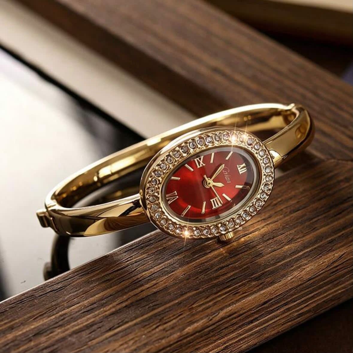 Cherry Handcuff Stainless Steel Watch