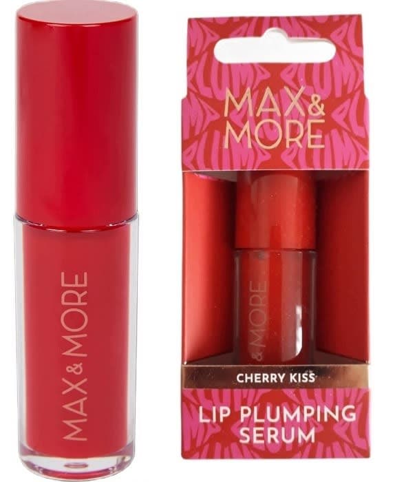 MAX & MORE Lip Plumping Serum Shade Cherry Kiss With Box