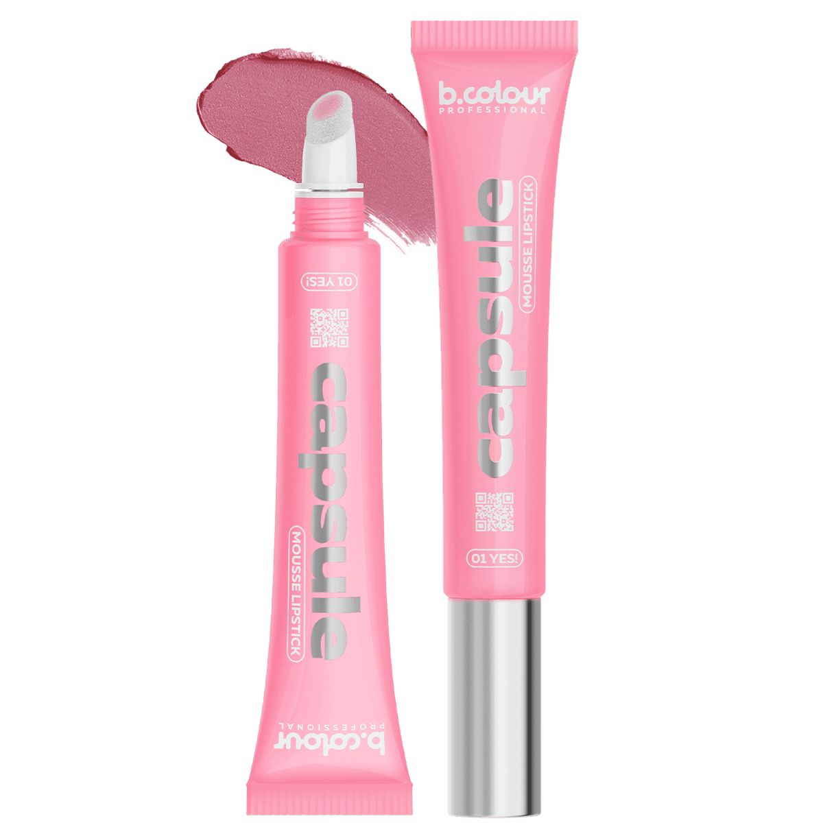 B.Colour Professional Capsule Mousse Lipstick in Shade 01 Yes!