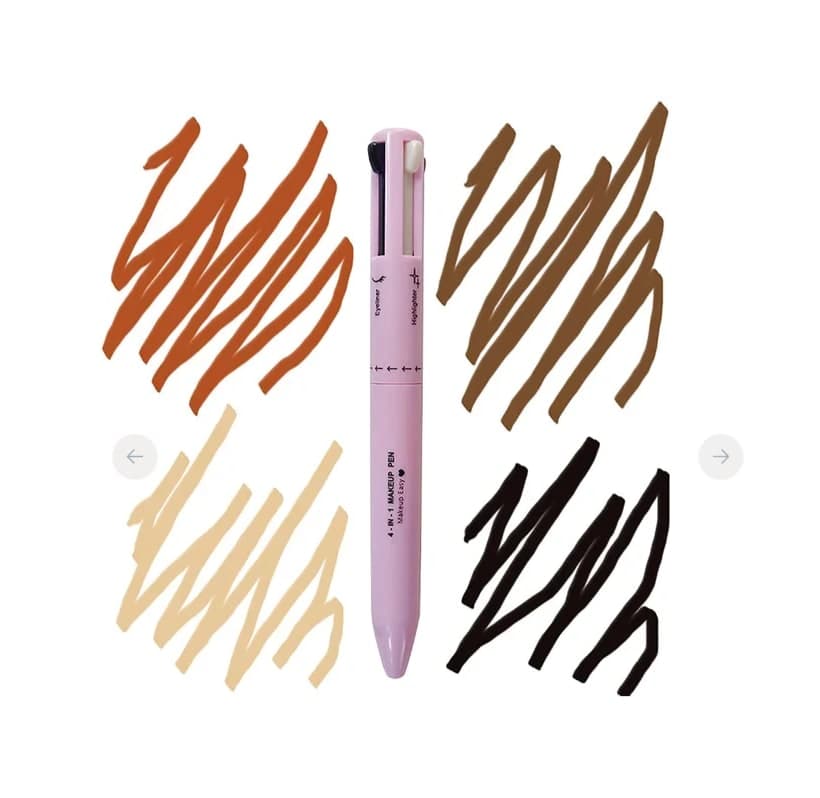HUDAMOJI 4 in 1 Makeup Pen (Lipliner + Eyeliner + Highlighter + Brow liner)